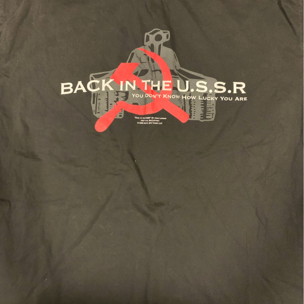 Beatles -BackIn The U.S.S.R-shirt size large
